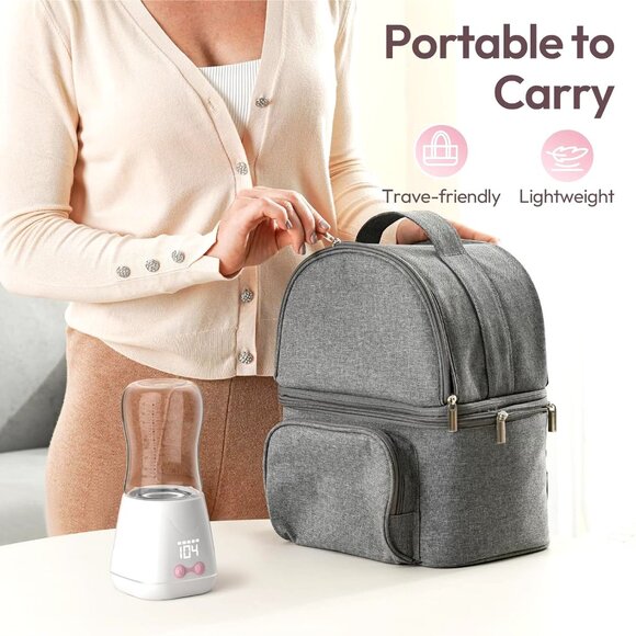 Portable Bottle Warmer, w-maxa Fast Baby Bottle Warmer for Travel Glass Bottle - Picture 5 of 9